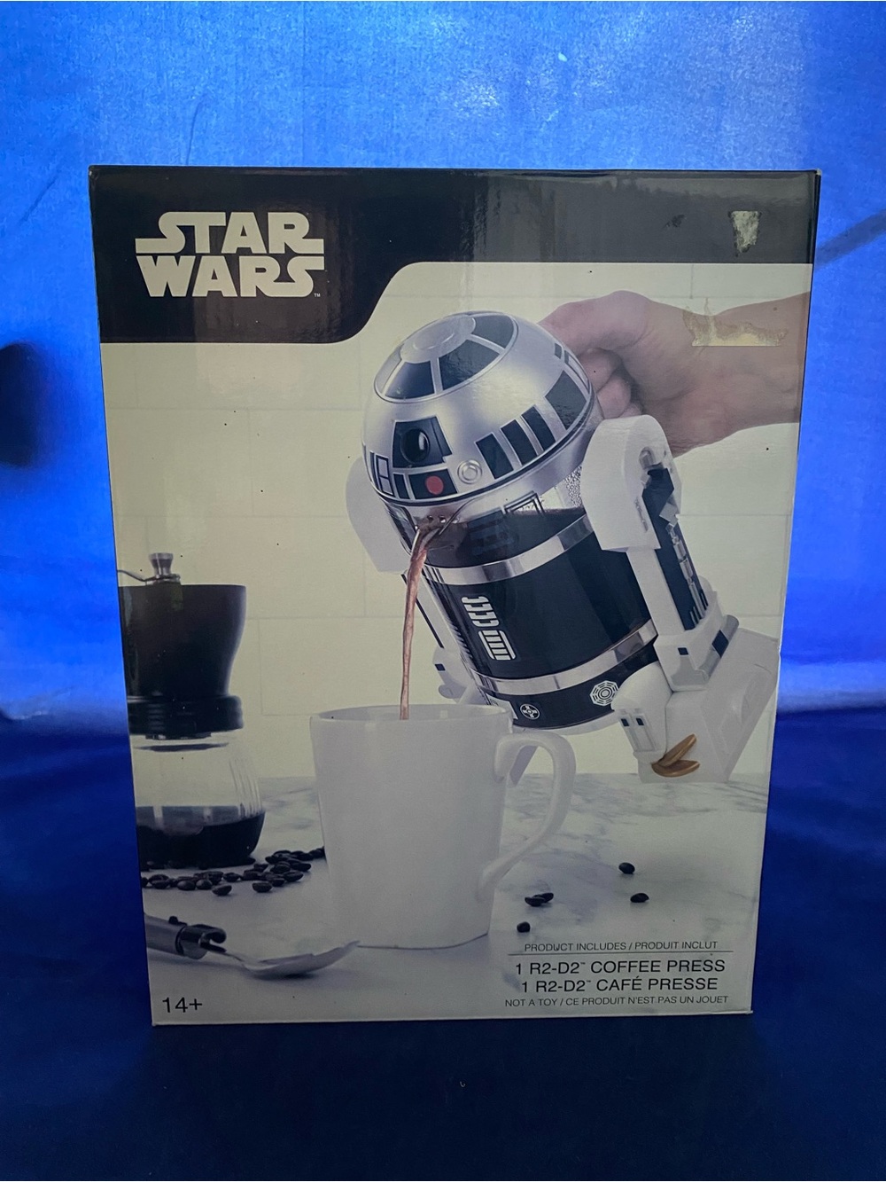Star Wars R2-D2 Coffee Press - Silver, White & Black